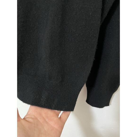 Repeat Cashmere Turtleneck Sweater Size M EU 40 Black Quiet Luxury Old Money - Picture 5 of 5